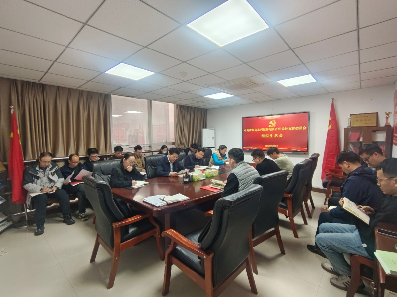 河南省水利勘测有限公司设计党支部召开2025年度组织生活会